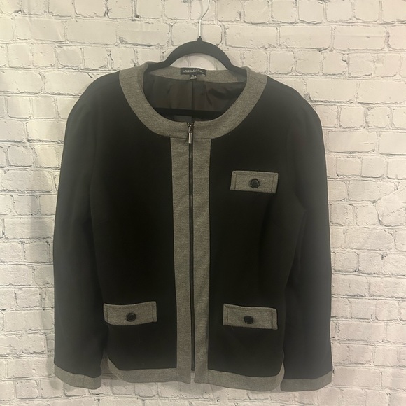 Black with gray Blazer size Large - Picture 1 of 2